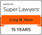 Rated By | Super Lawyers | Craig M. Geno | 15 Years